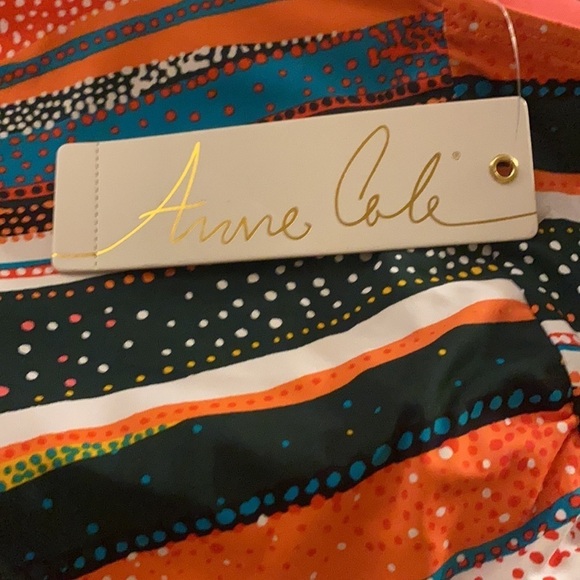 ANNE Cole Orange High Neck Tankini Swimsuit Top - Picture 10 of 11